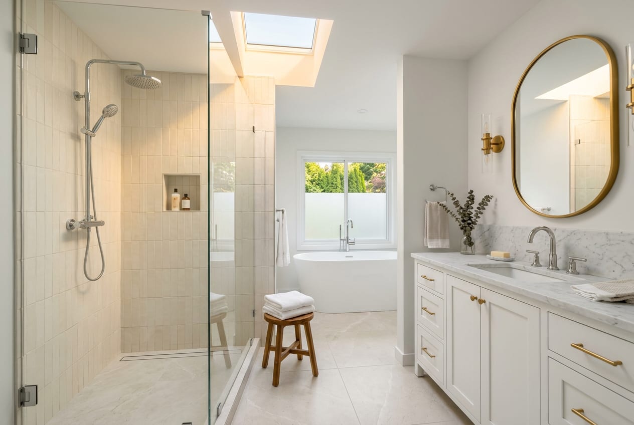 Gomez Bathroom Remodeling Company, bathroom remodeling in Sammamish, completed project 2